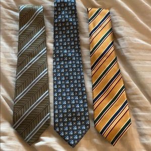 Three Villa Bolgheri 100% Silk Ties